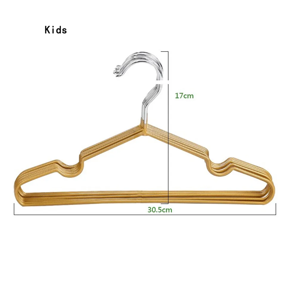 10 Pcs Durable Metal Clothes Hanger with Non-Slip Coating, HG0002