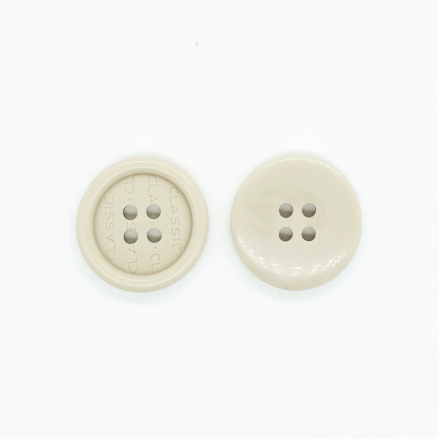 4 Hole Classic Letter Shirt Button