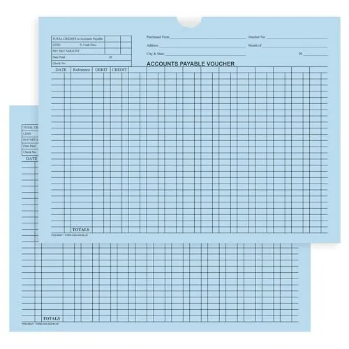 Accounts Payable Voucher Jackets - Colorful Large 12" × 9" Size, 32# Kraft Paper - Organize Invoices, Statements, Receipts - Unwrapped (500/Pack)