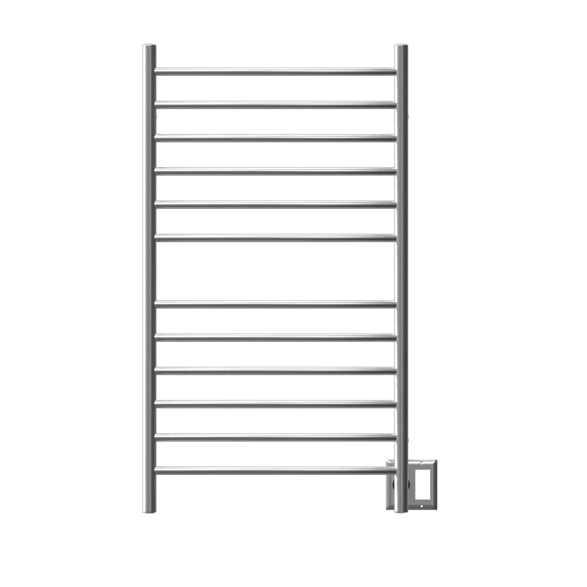 Amba RWHL-CB Radiant Large Hardwired   Plug-in Combo Curved 12 Bar Towel Warmer in Brushed