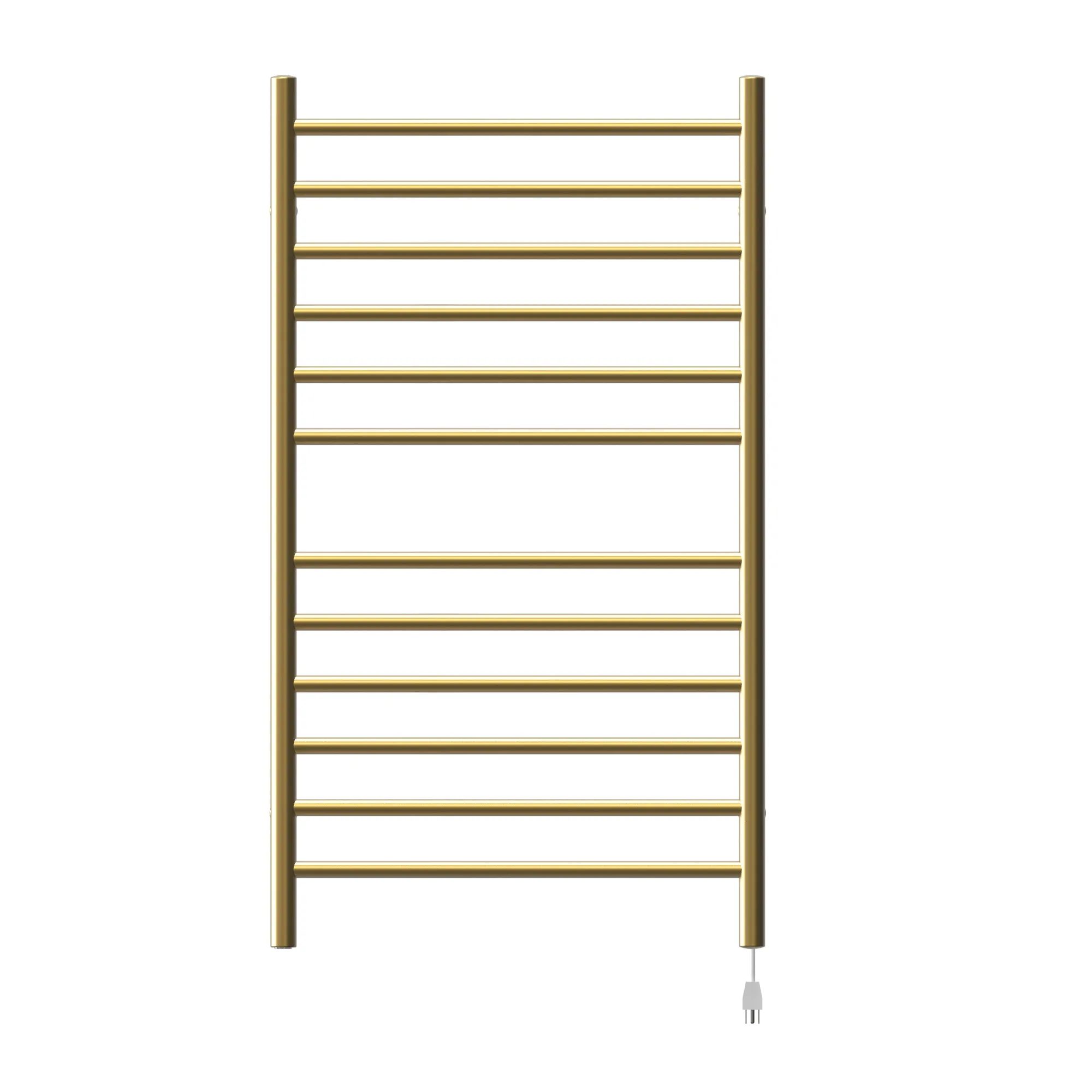 Amba RWHL-SSB Radiant Large Hardwired   Plug-in Combo Straight 12 Bar Towel Warmer in Satin Brass