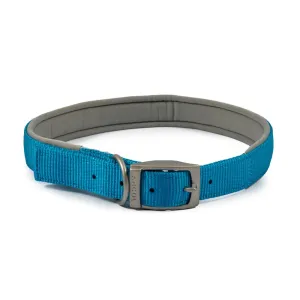 Ancol Viva Dog Collars Buckle Nylon Neoprene Padded Blue 5 Sizes