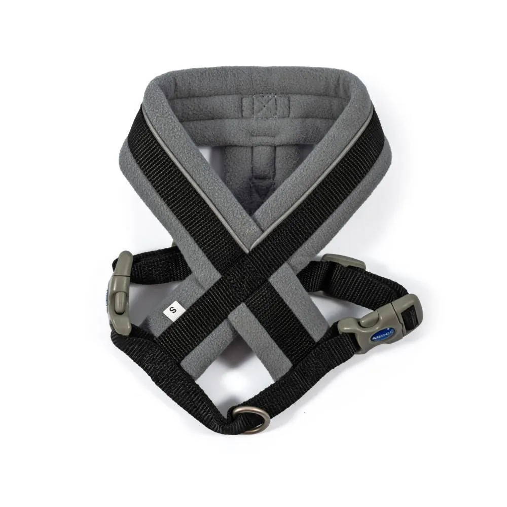 Ancol Viva Medium Black Padded Dog Harness