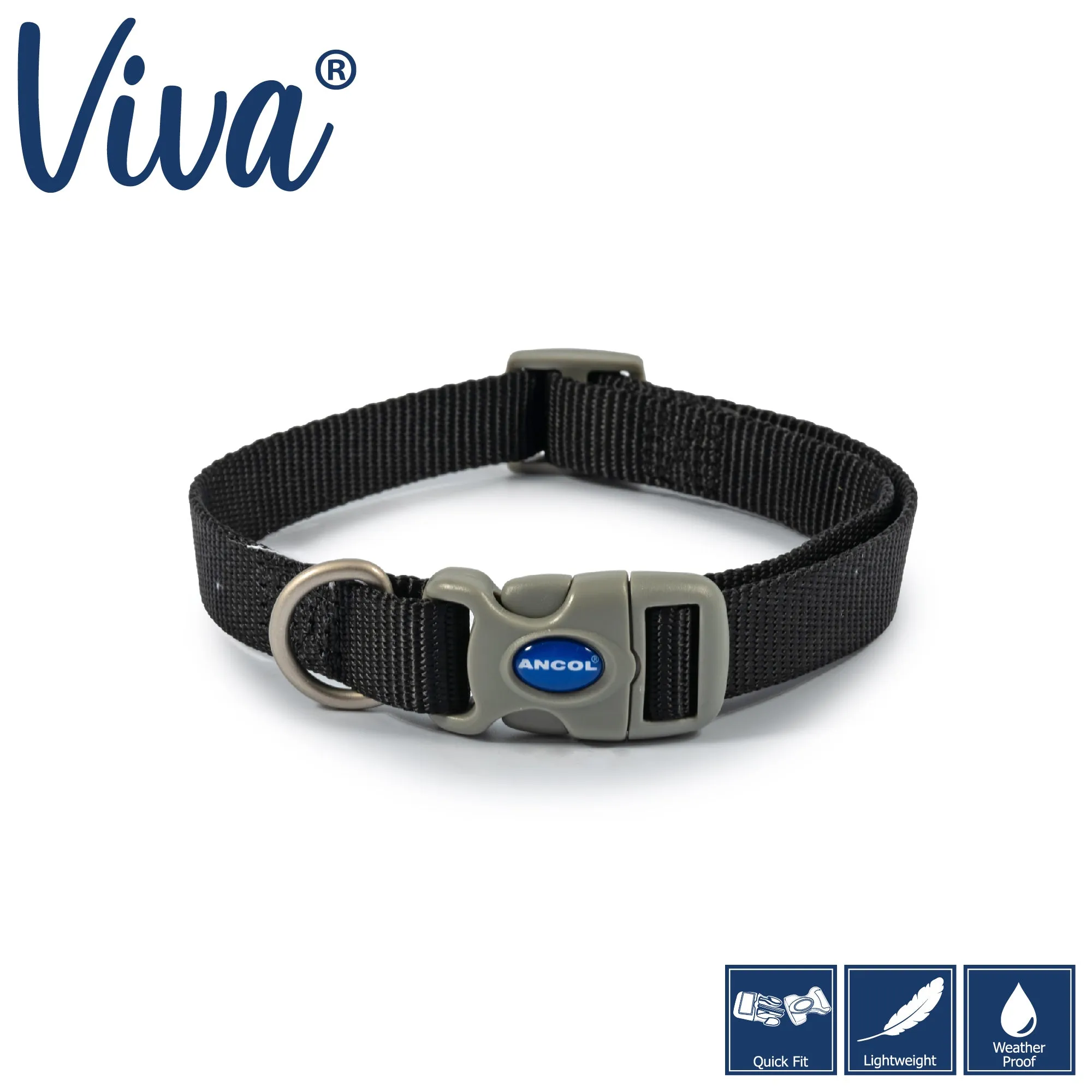 Ancol Viva Quick Fit Adjustable Dog Collar