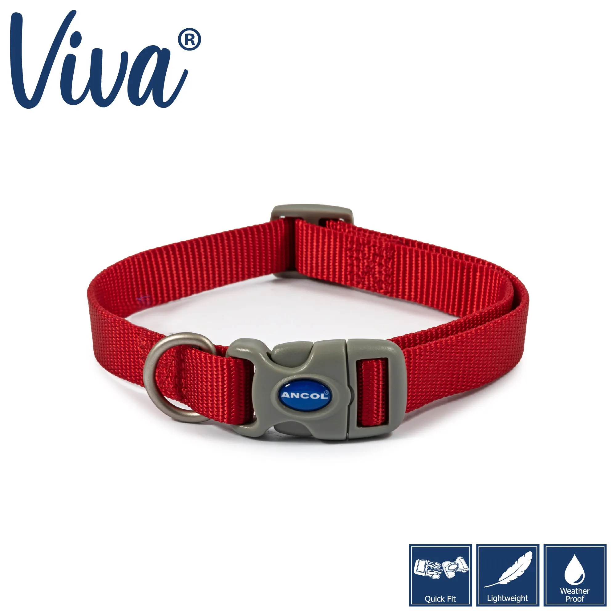 Ancol Viva Quick Fit Adjustable Dog Collar