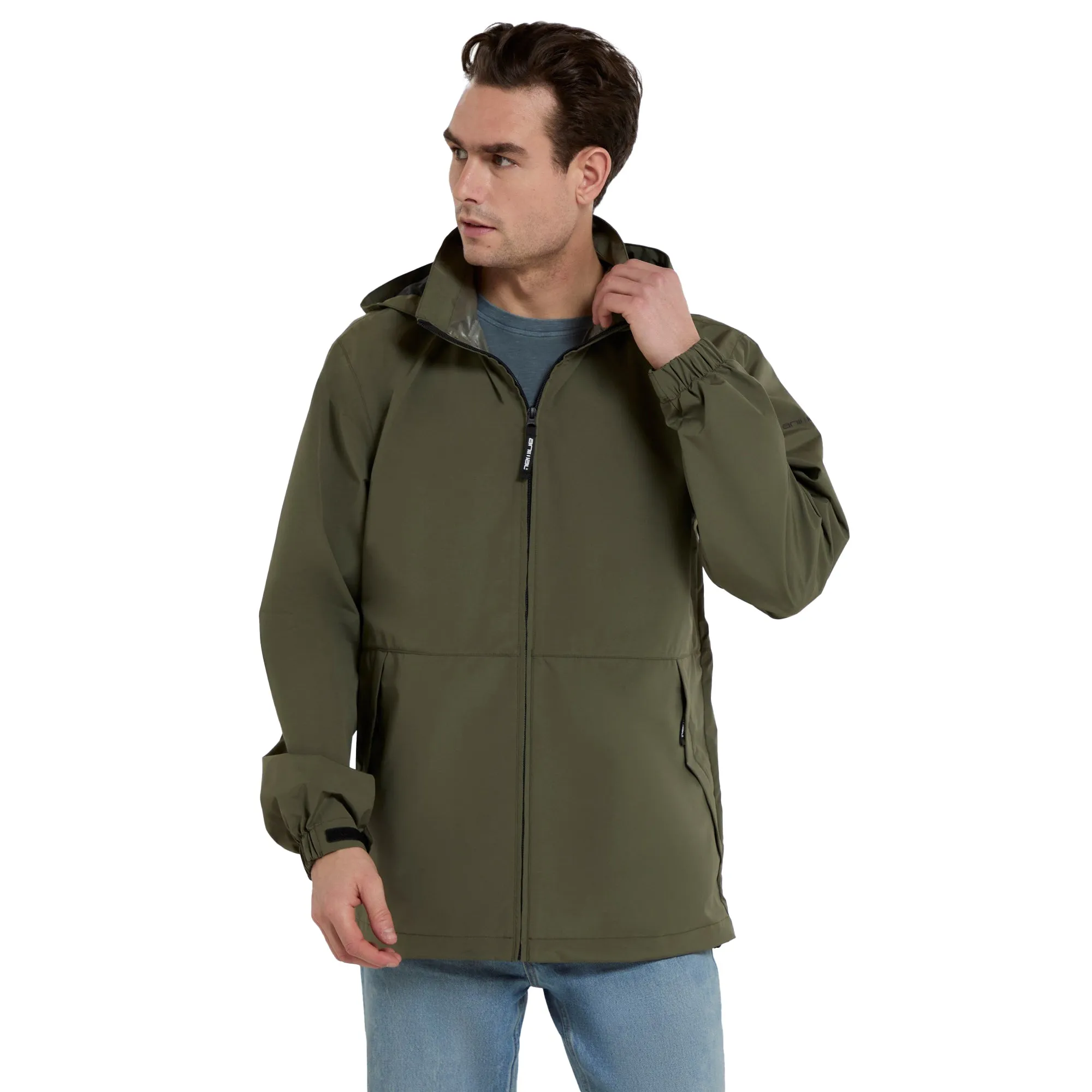 Animal Mens Pace Packable Waterproof Jacket