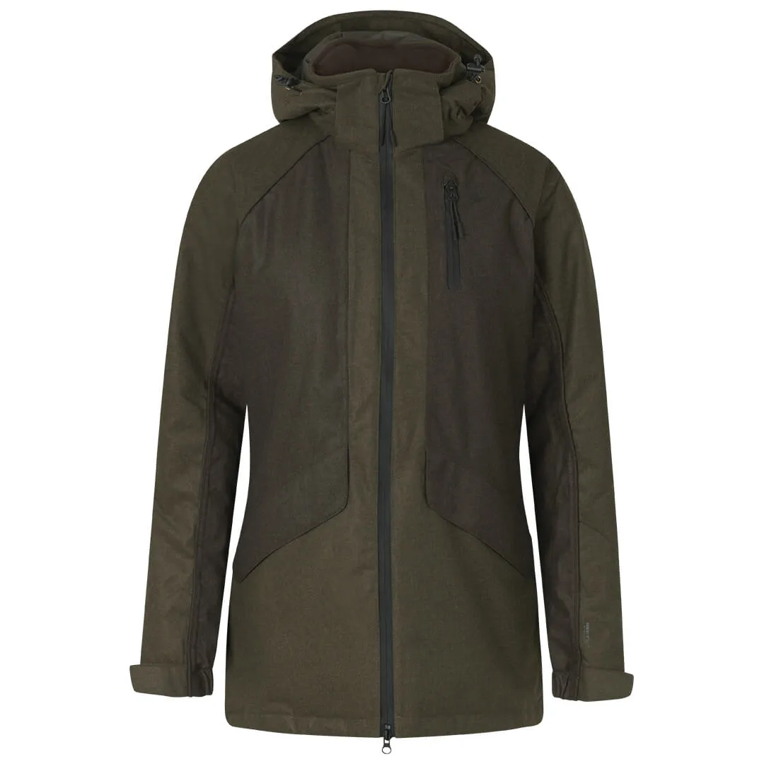 Avail Aya Insulated Ladies Jacket - Pine Green/Demitasse Brown by Seeland