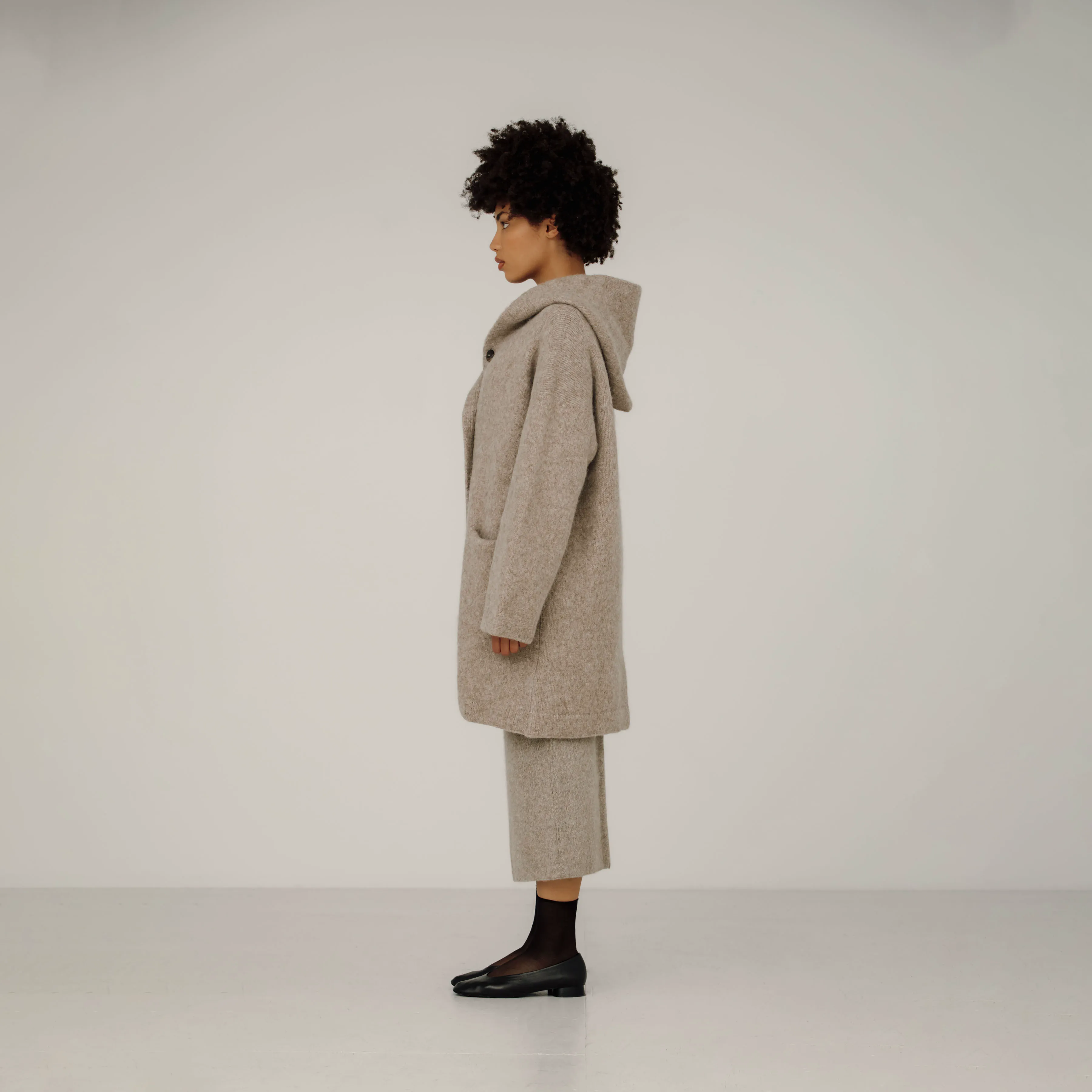 Bare Knitwear Nook Alpaca Coat