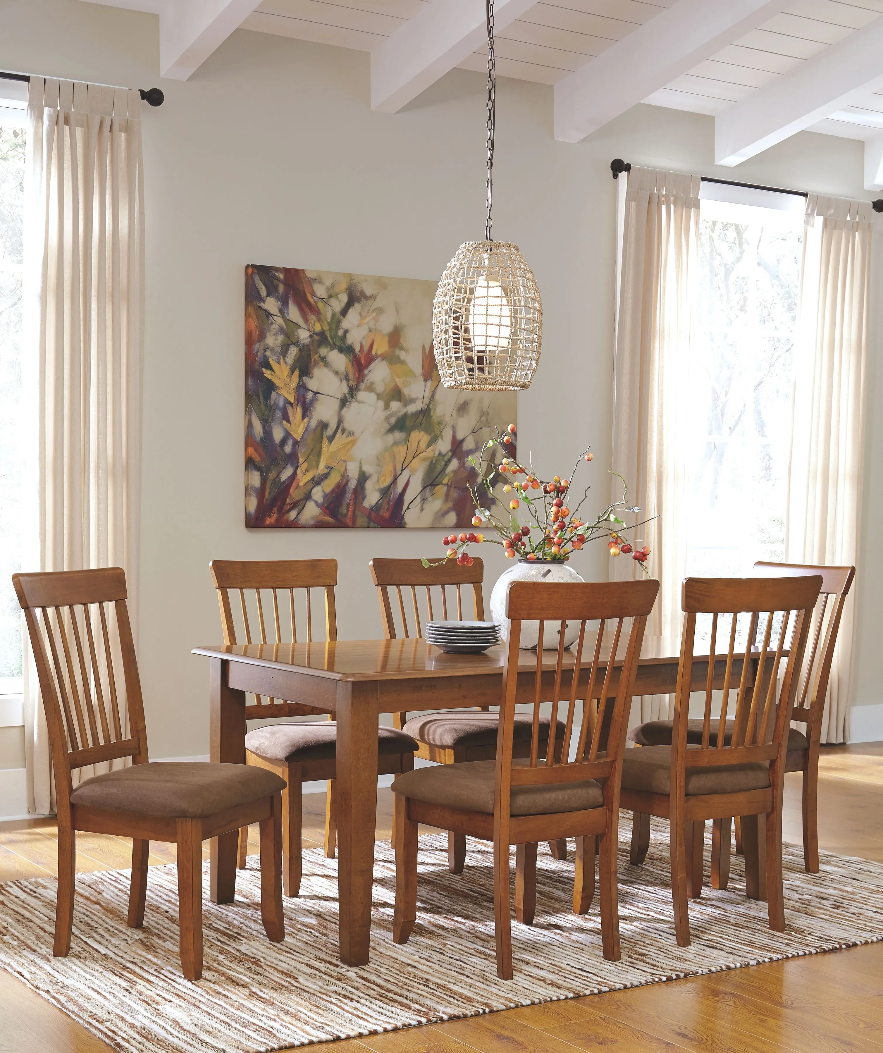 Berringer - Rustic Brown - Rectangular Dining Room Table