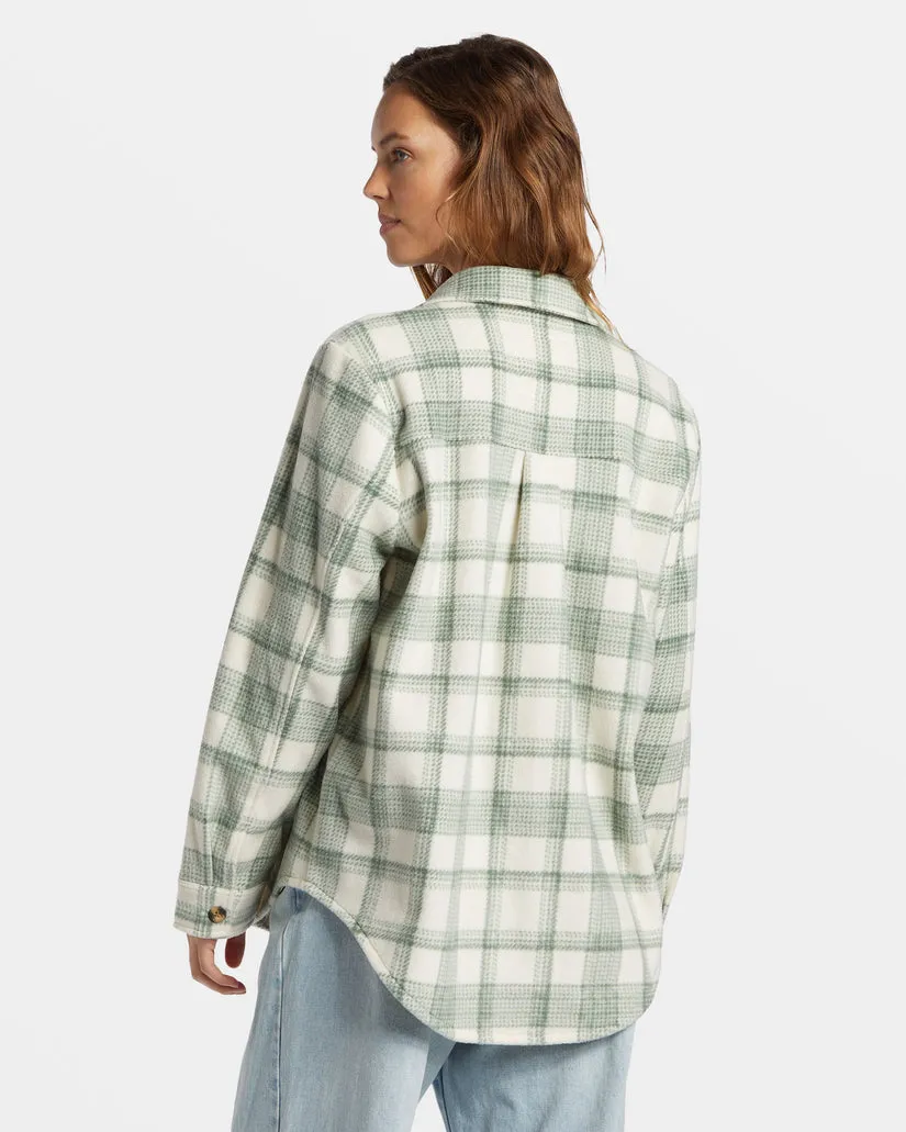 Billabong Forge Fleece Flannel Jacket - TREEHUGGER