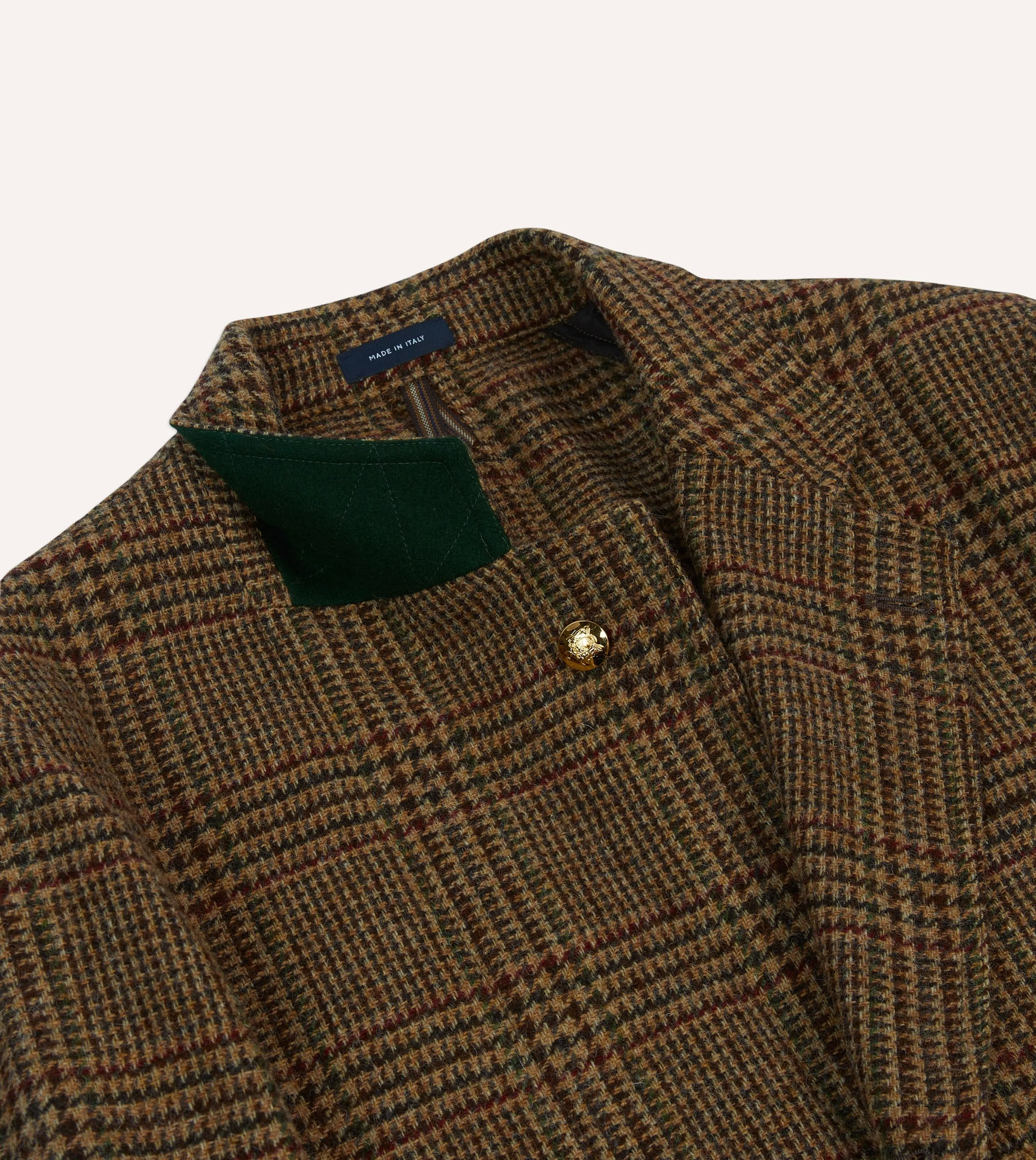 Brown and Red Prince of Wales Check Tweed Games Blazer Mk. VII