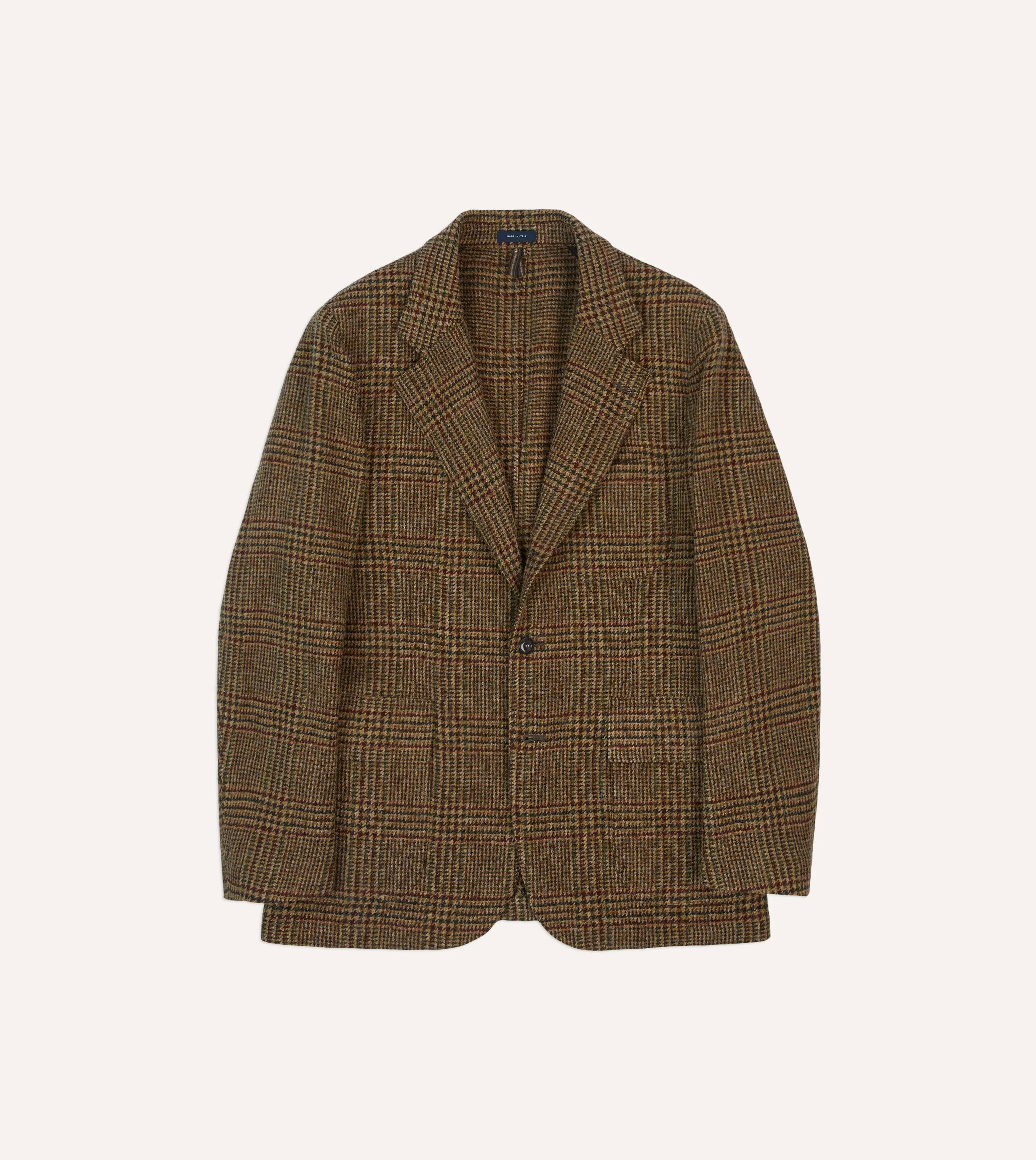 Brown and Red Prince of Wales Check Tweed Games Blazer Mk. VII