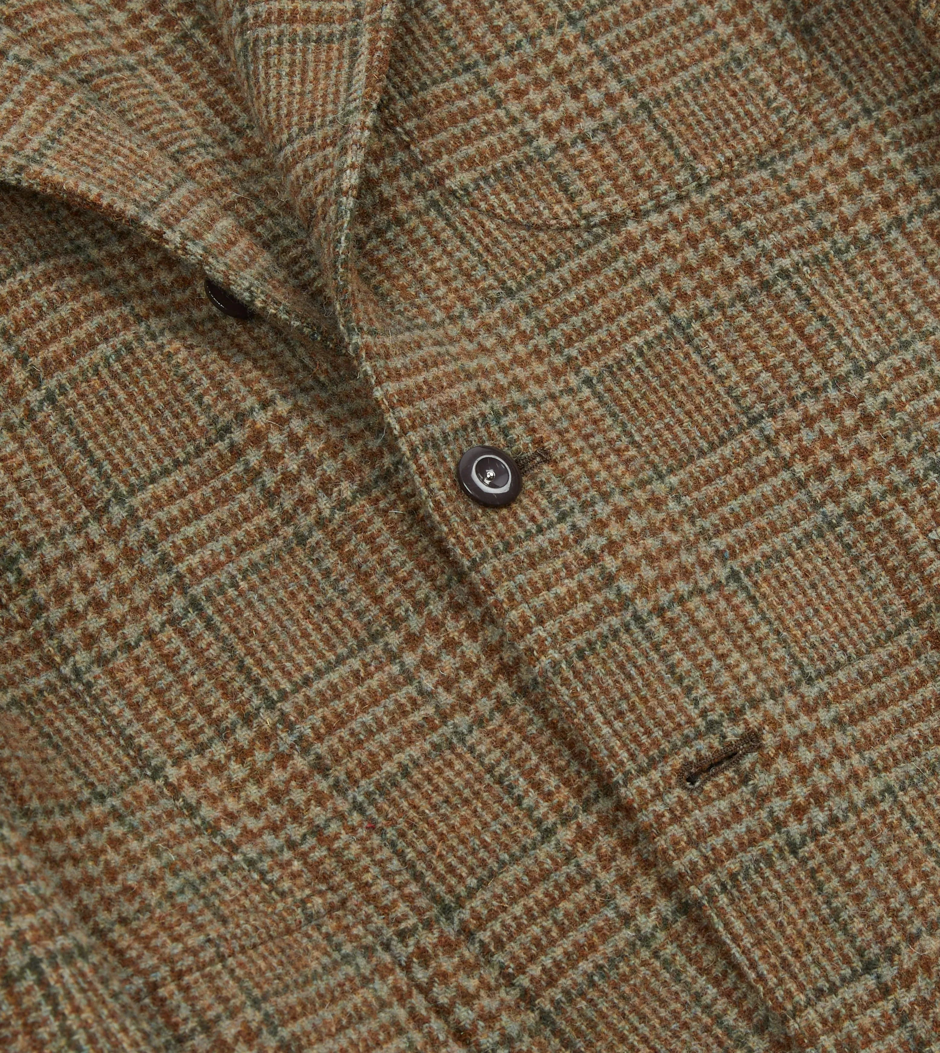 Brown Prince of Wales Check Shetland Tweed Games Blazer Mk. VII