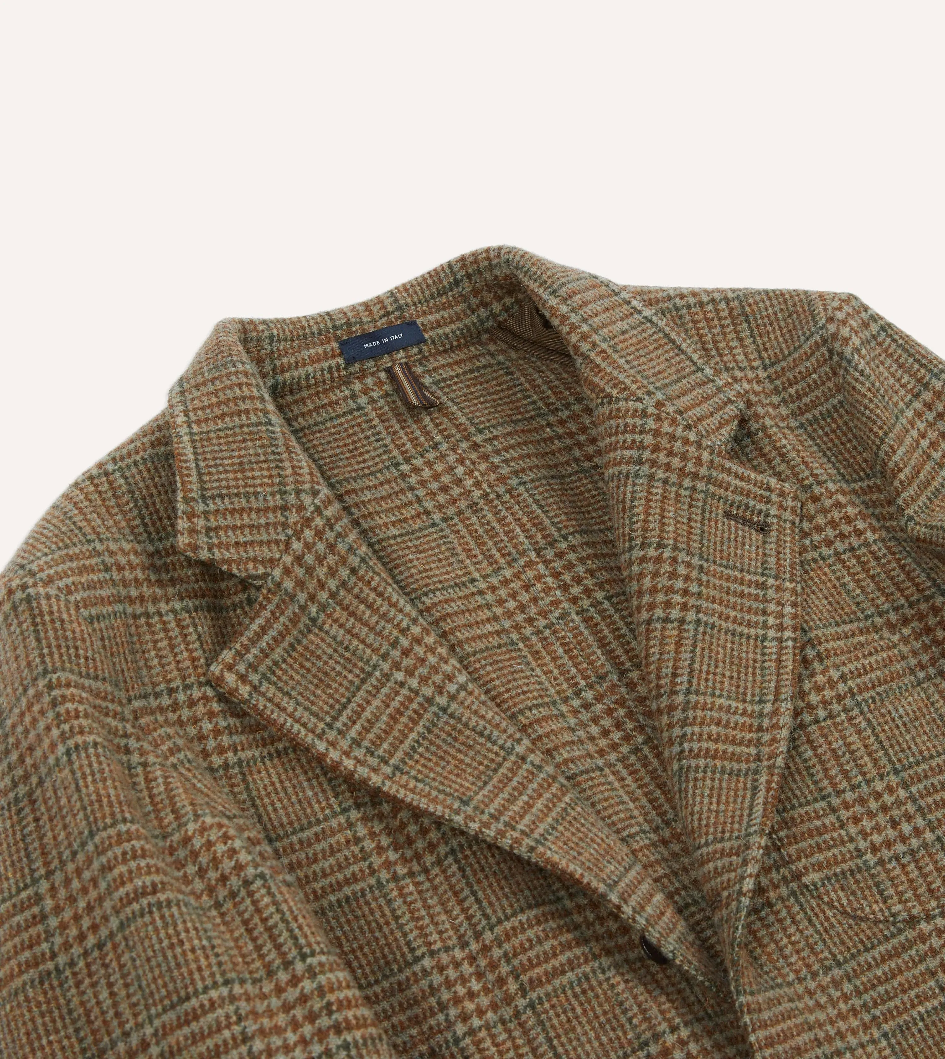 Brown Prince of Wales Check Shetland Tweed Games Blazer Mk. VII