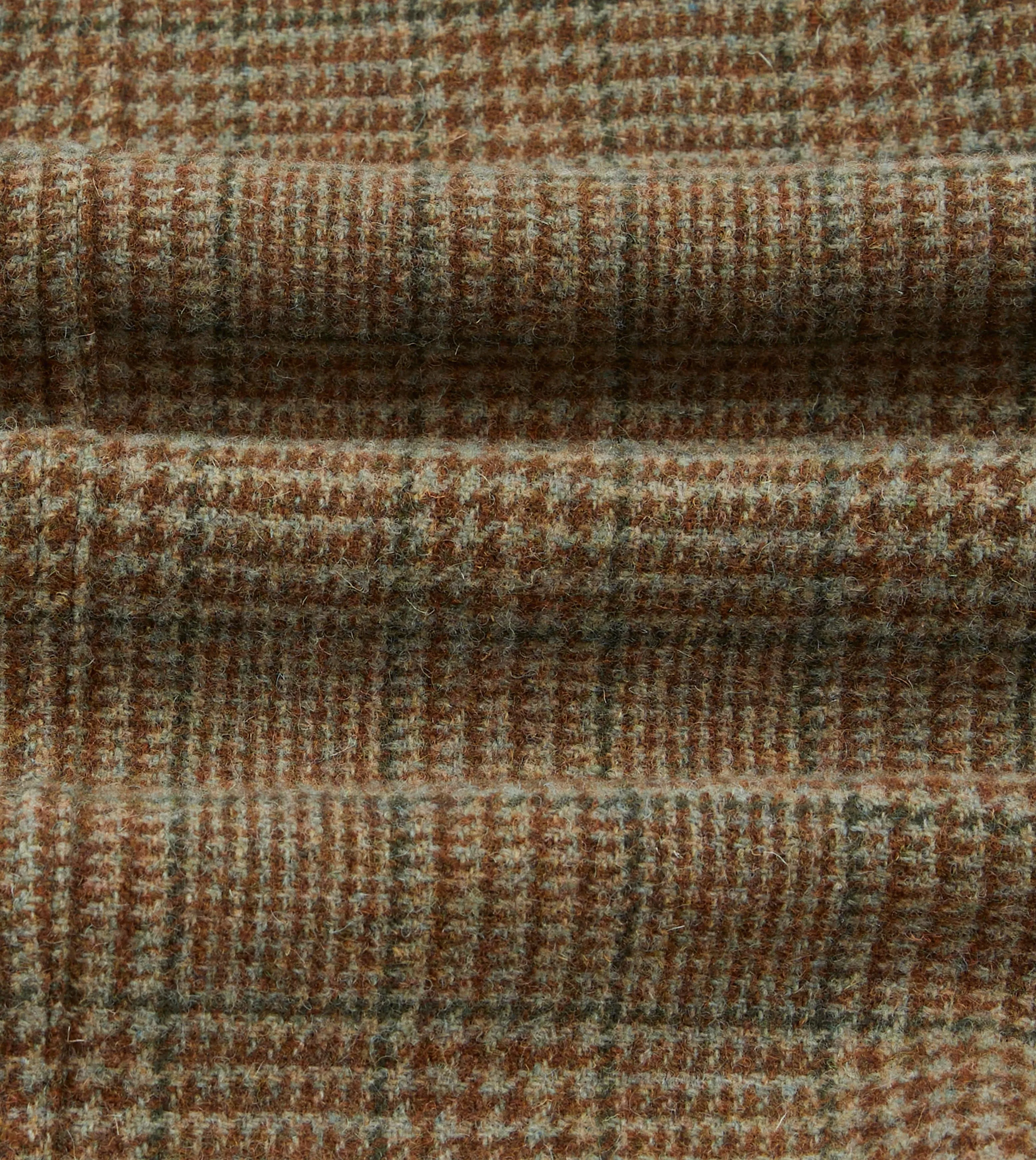 Brown Prince of Wales Check Shetland Tweed Games Blazer Mk. VII