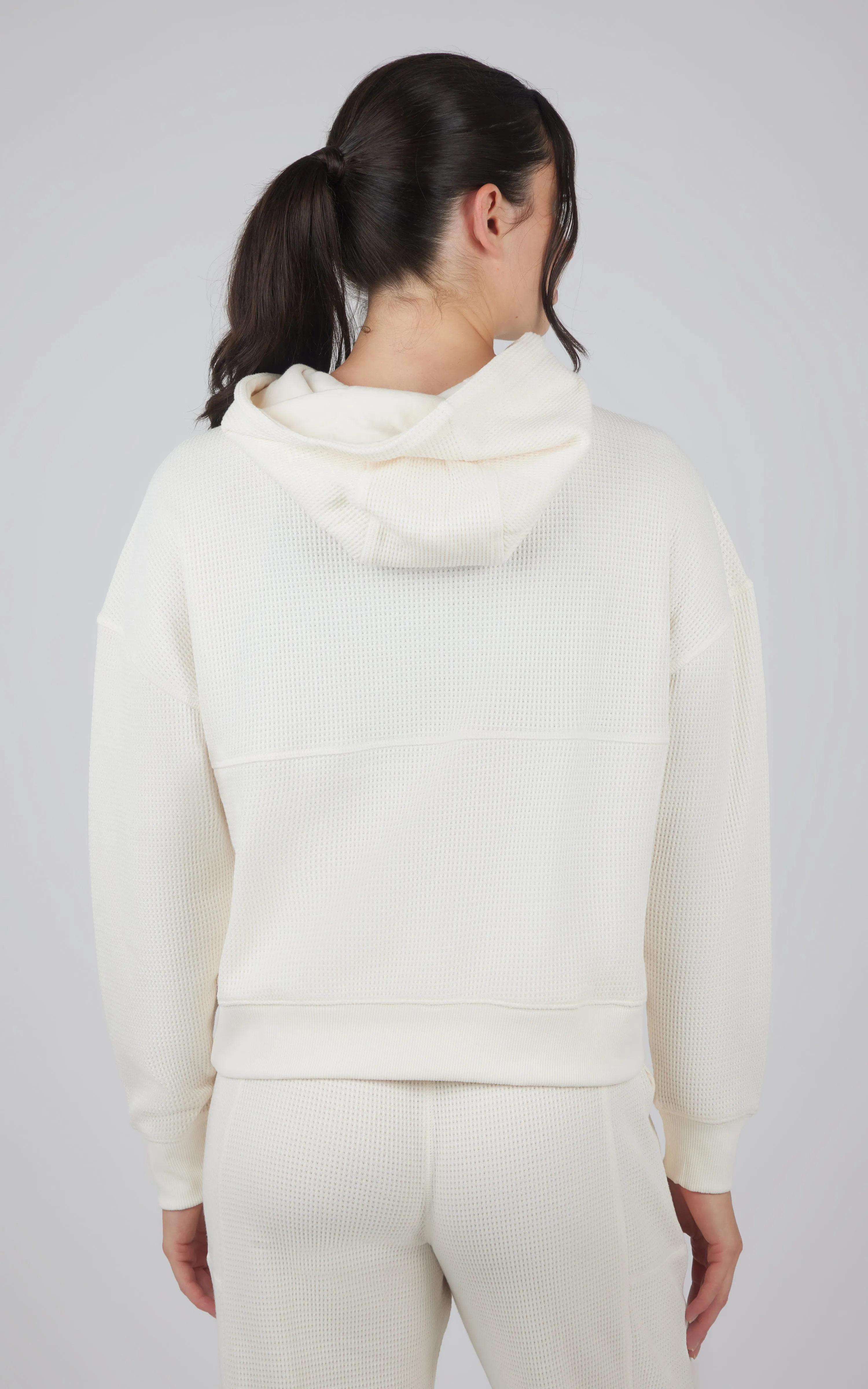 Brushed Inside Waffle Offline Pullover Hoodie