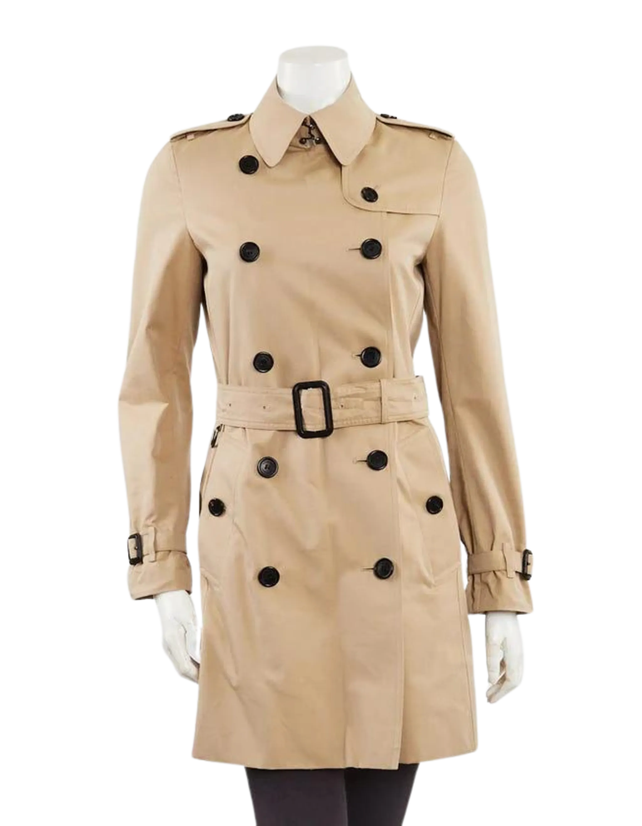 Burberry Beige Cotton Trench Coat | Size 2/36