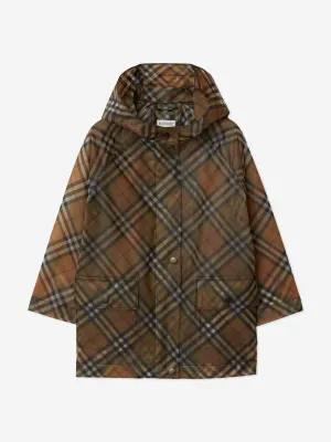 Burberry Girls Archive Check Emilia Jacket in Beige