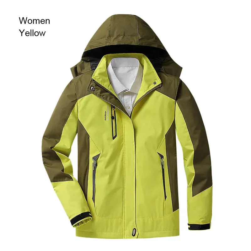 Camping Hiking Jacket for Women Waterproof Purple Rosy