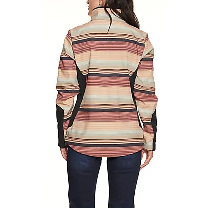 CINCH WOMEN'S BLANKET STRIPE SOFTSHELL JACKETS - MULTI