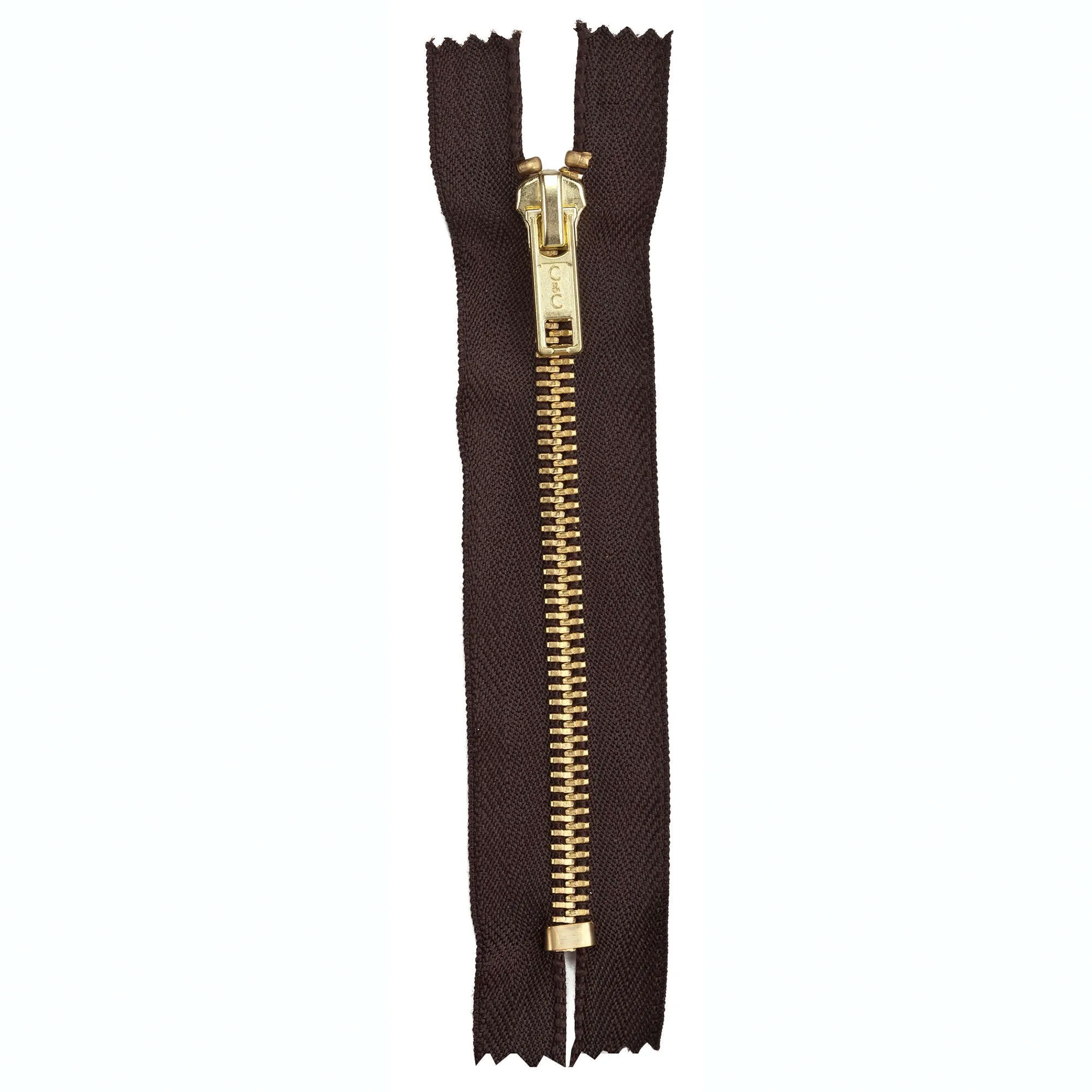 Coats & Clark Fashion Metal Closed End Brass Zippers