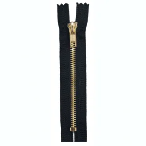 Coats & Clark Fashion Metal Closed End Brass Zippers