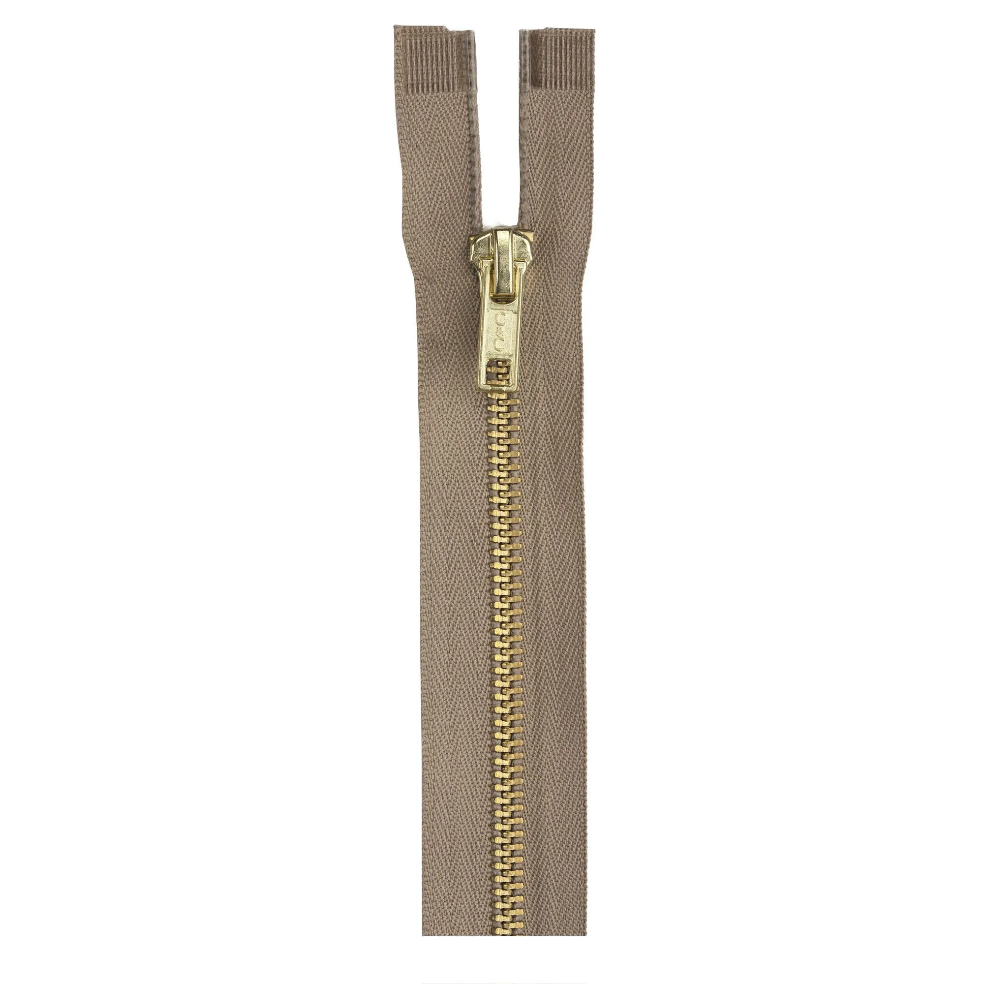 Coats & Clark Heavy Weight Separating Brass Zippers