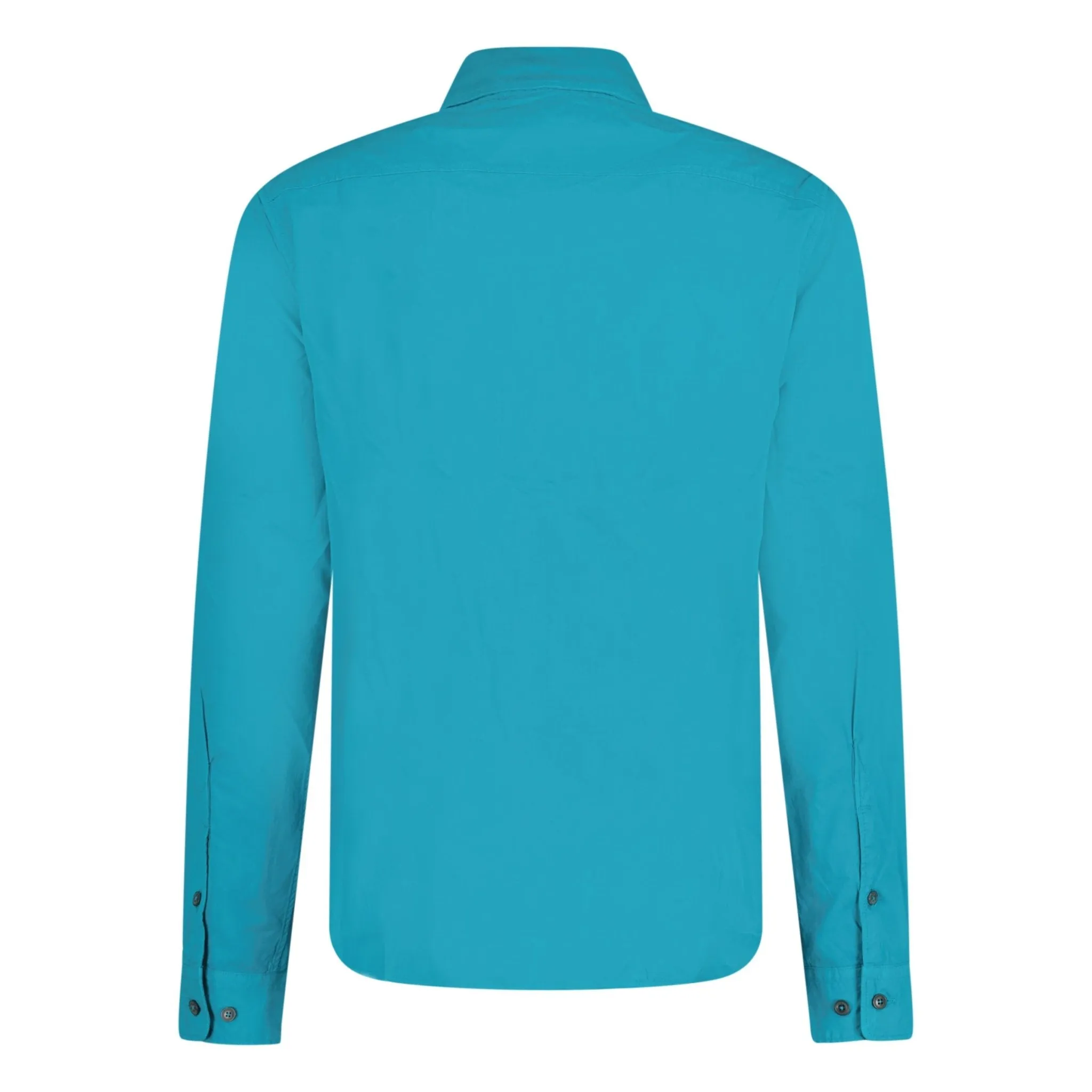 CP COMPANY LENS OVERSHIRT TURQUOISE BLUE