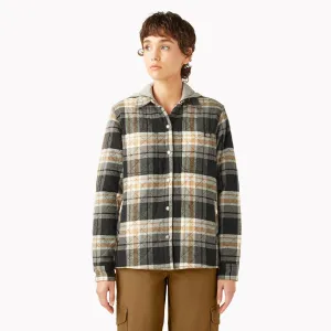 Dickies Women's Hooded Flannel Shirt Jac