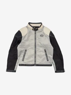 Diesel Boys Racing Jacket in Grey