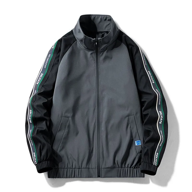 Full Zip Slim-Fit Casual Windbreaker