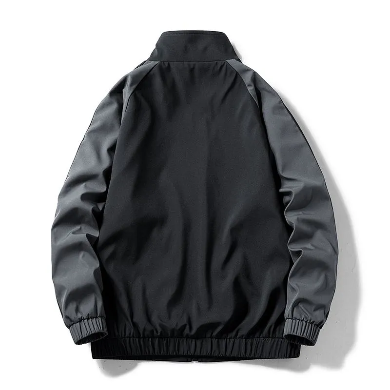 Full Zip Slim-Fit Casual Windbreaker