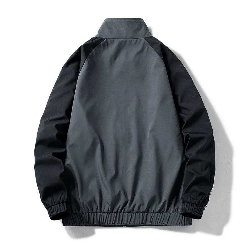 Full Zip Slim-Fit Casual Windbreaker