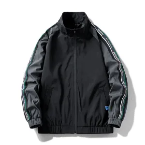 Full Zip Slim-Fit Casual Windbreaker