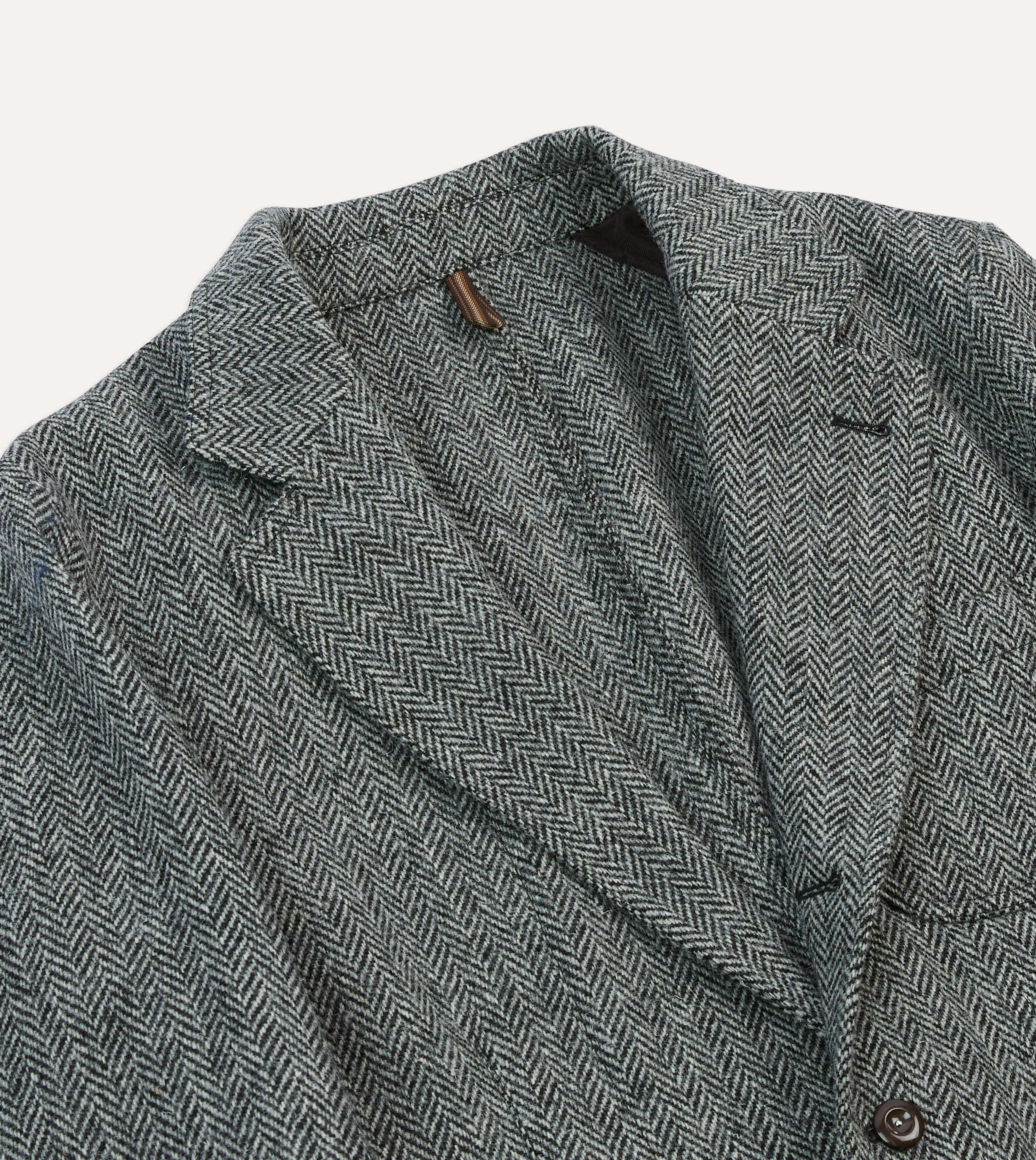 Grey Herringbone Harris Tweed Games Blazer Mk. VII