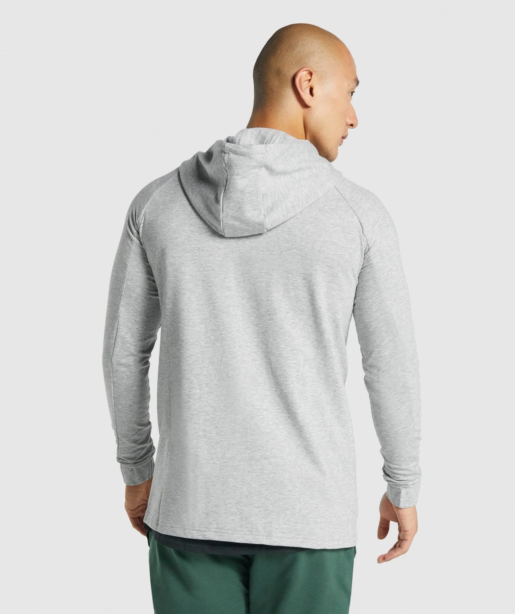 Gymshark Critical 2.0 Zip Up Hoodie - Light Grey Marl