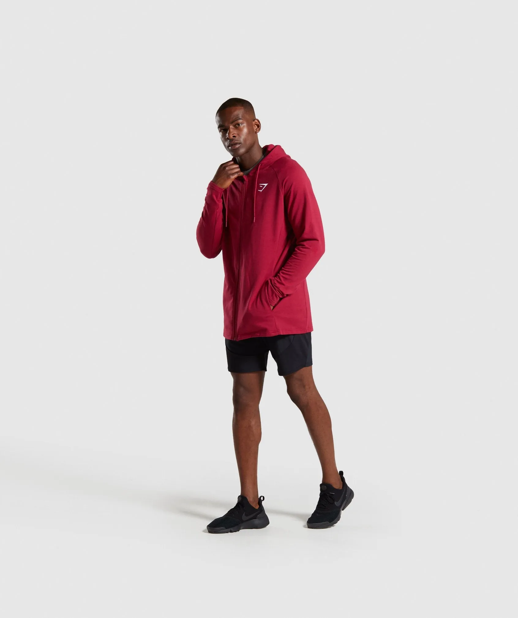 Gymshark Critical Zip Hoodie - Claret