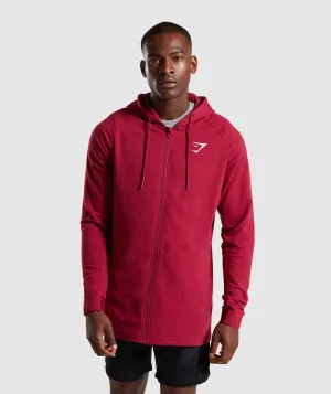 Gymshark Critical Zip Hoodie - Claret