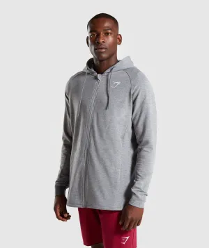 Gymshark Critical Zip Hoodie - Grey Marl