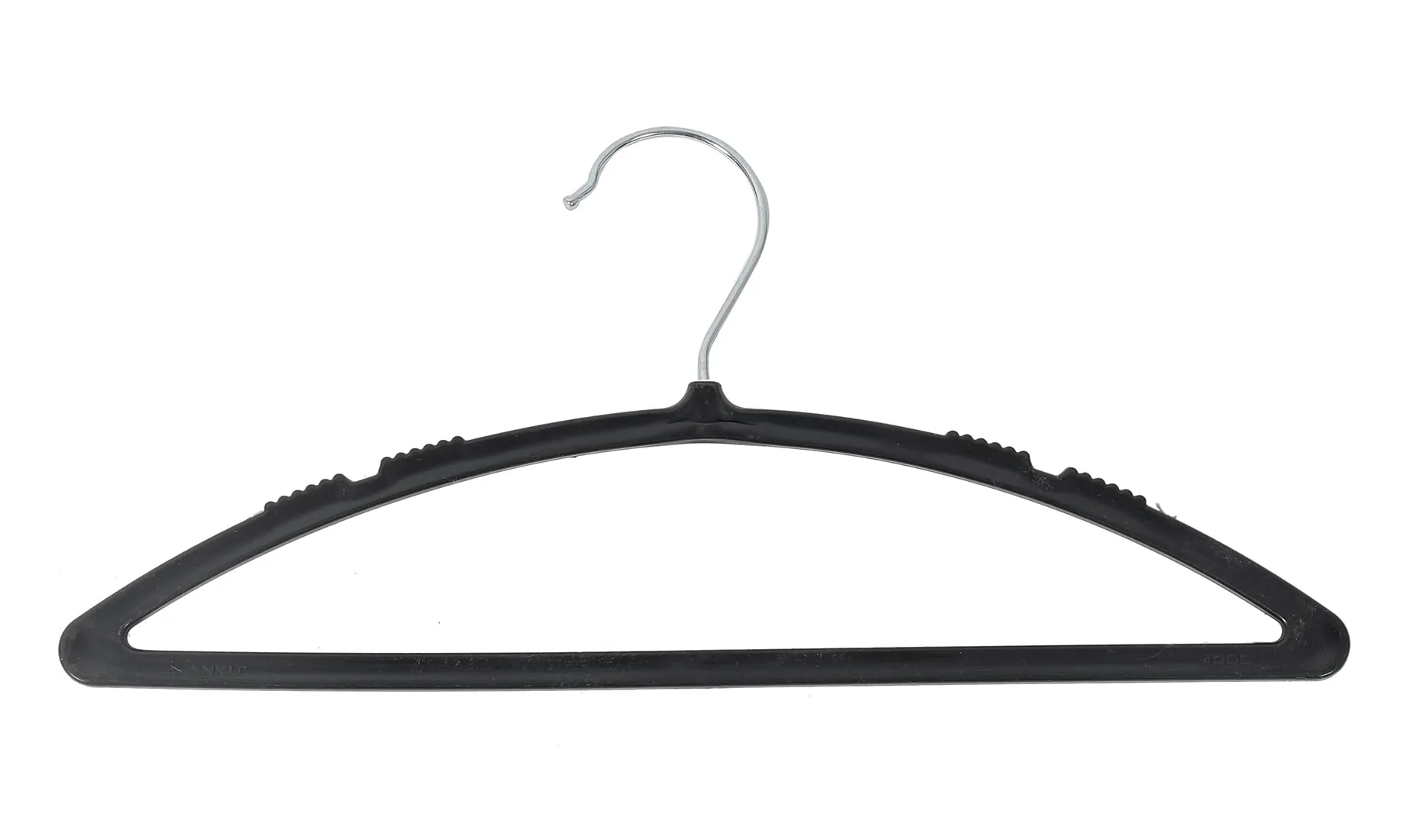 Heart Home 6 Pieces Non-Slip, Space Saving Plastic Closet Baby Hanger for Laundry & Everyday Use (Black)-HS43HEARTH25719