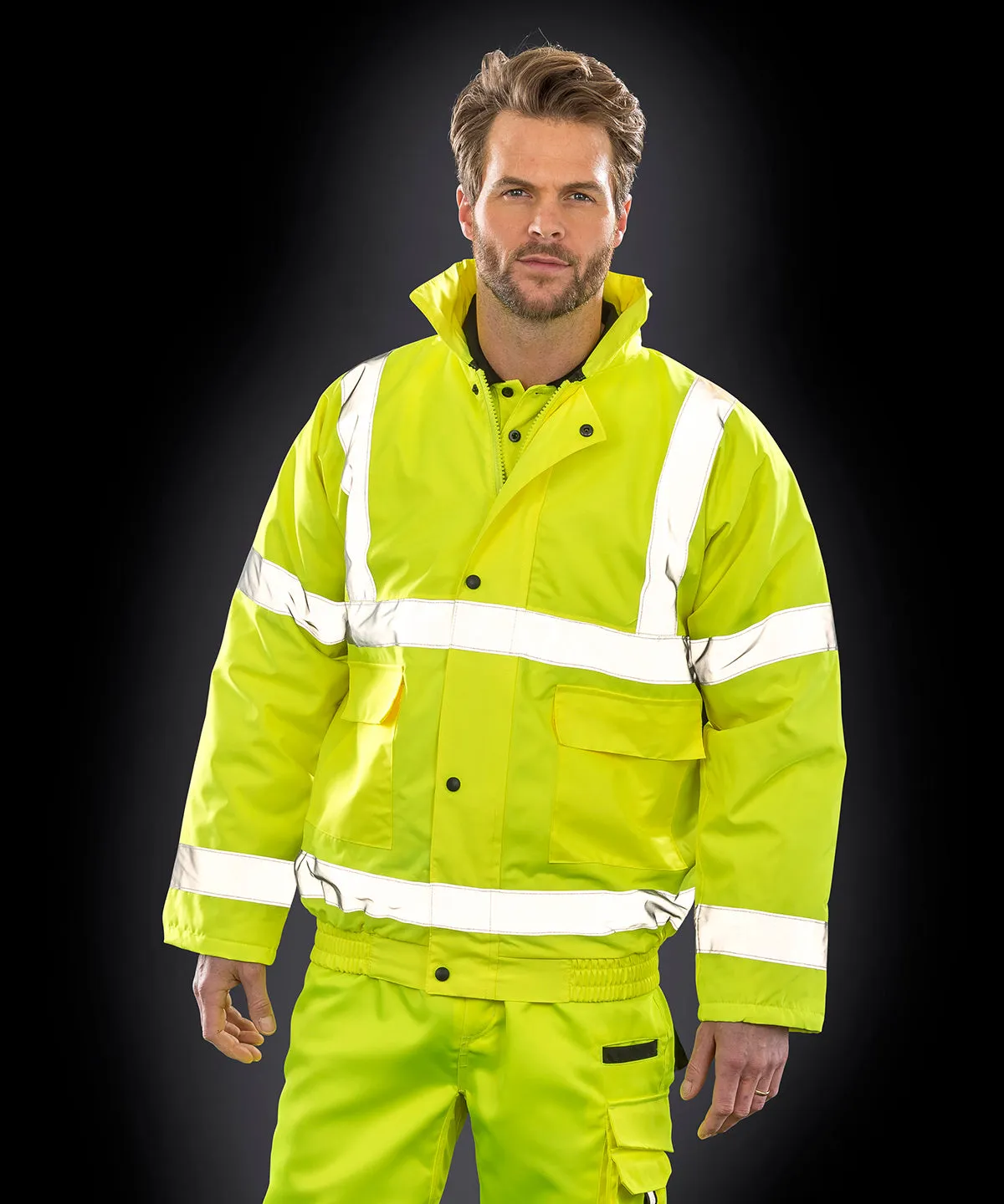 HI-Viz Yellow - Core high-viz winter blouson