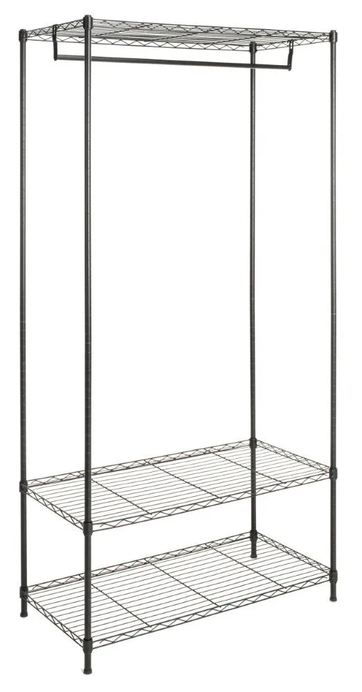 Hollow 70.8" Garment Rack with Shelf