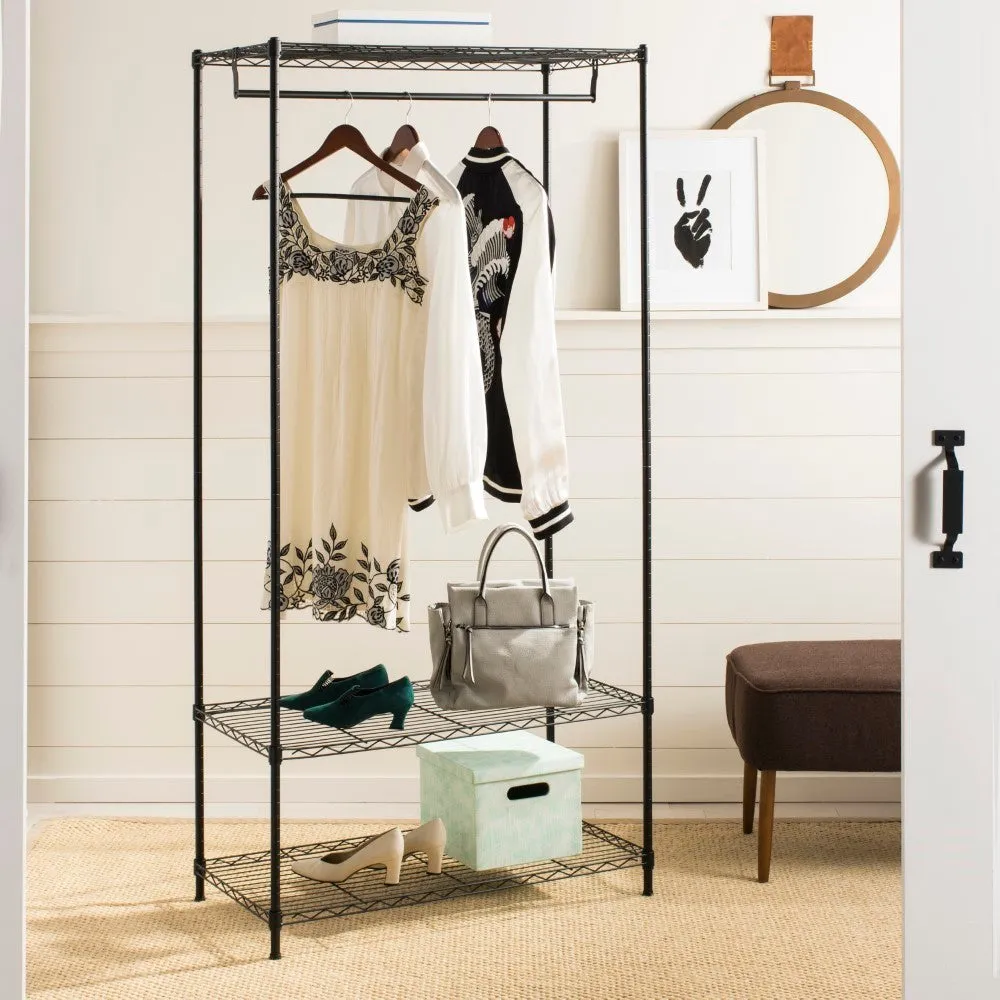 Hollow 70.8" Garment Rack with Shelf