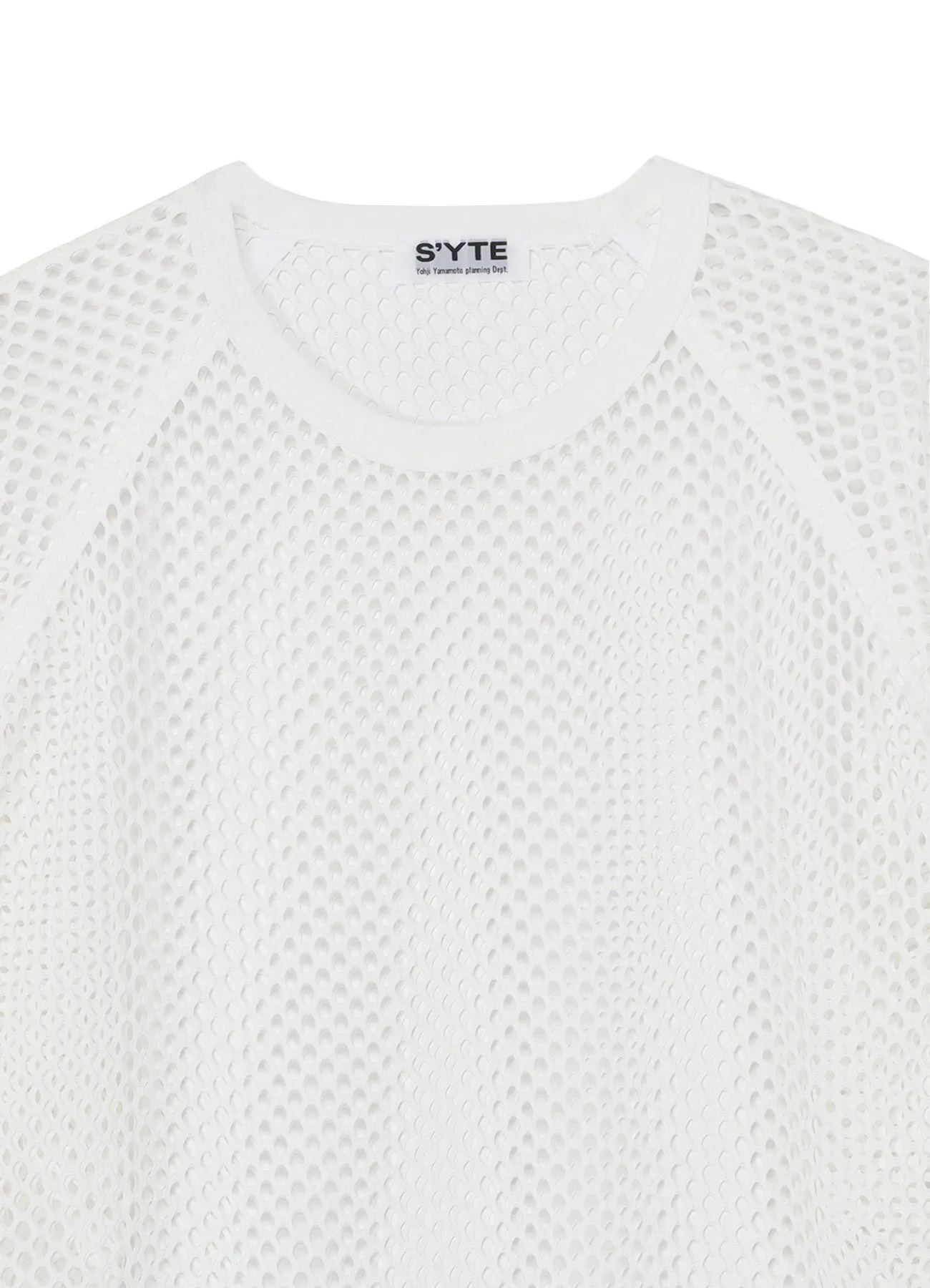 HONEYCOMB MESH BIG RAGLAN SLEEVE PULLOVER