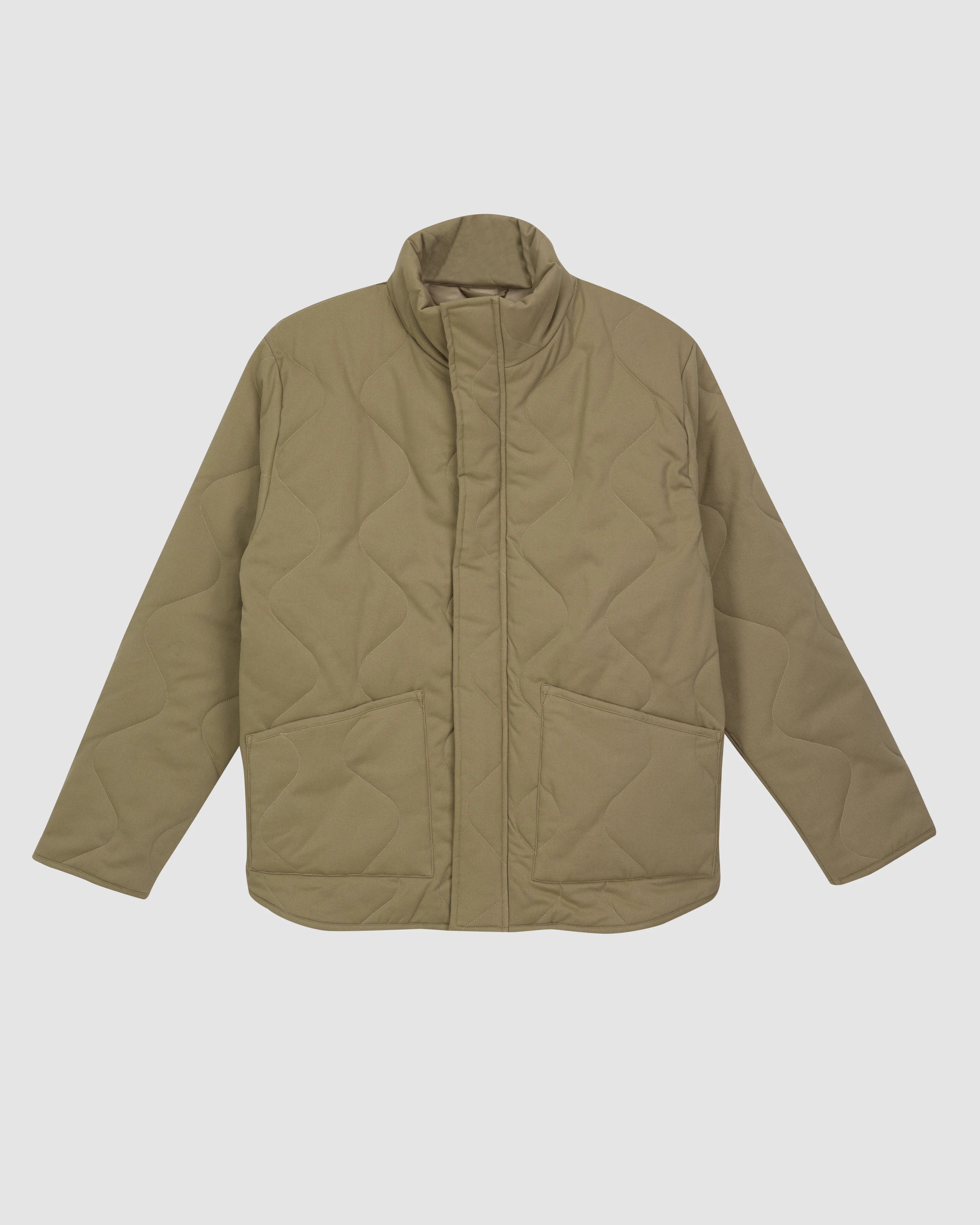 MAHALO QUILTED JACKET IN KHAKI