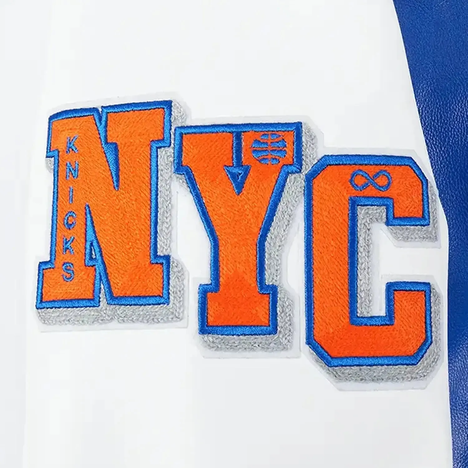 Men's NBA New York Knicks City Signature Leather Jacket