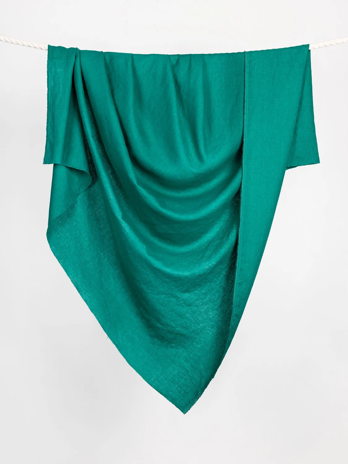 Midweight European Linen - Emerald Green