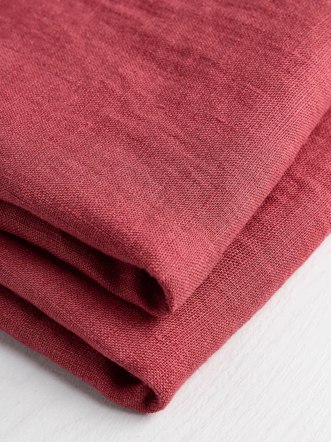 Midweight European Linen - Hibiscus - Swatch