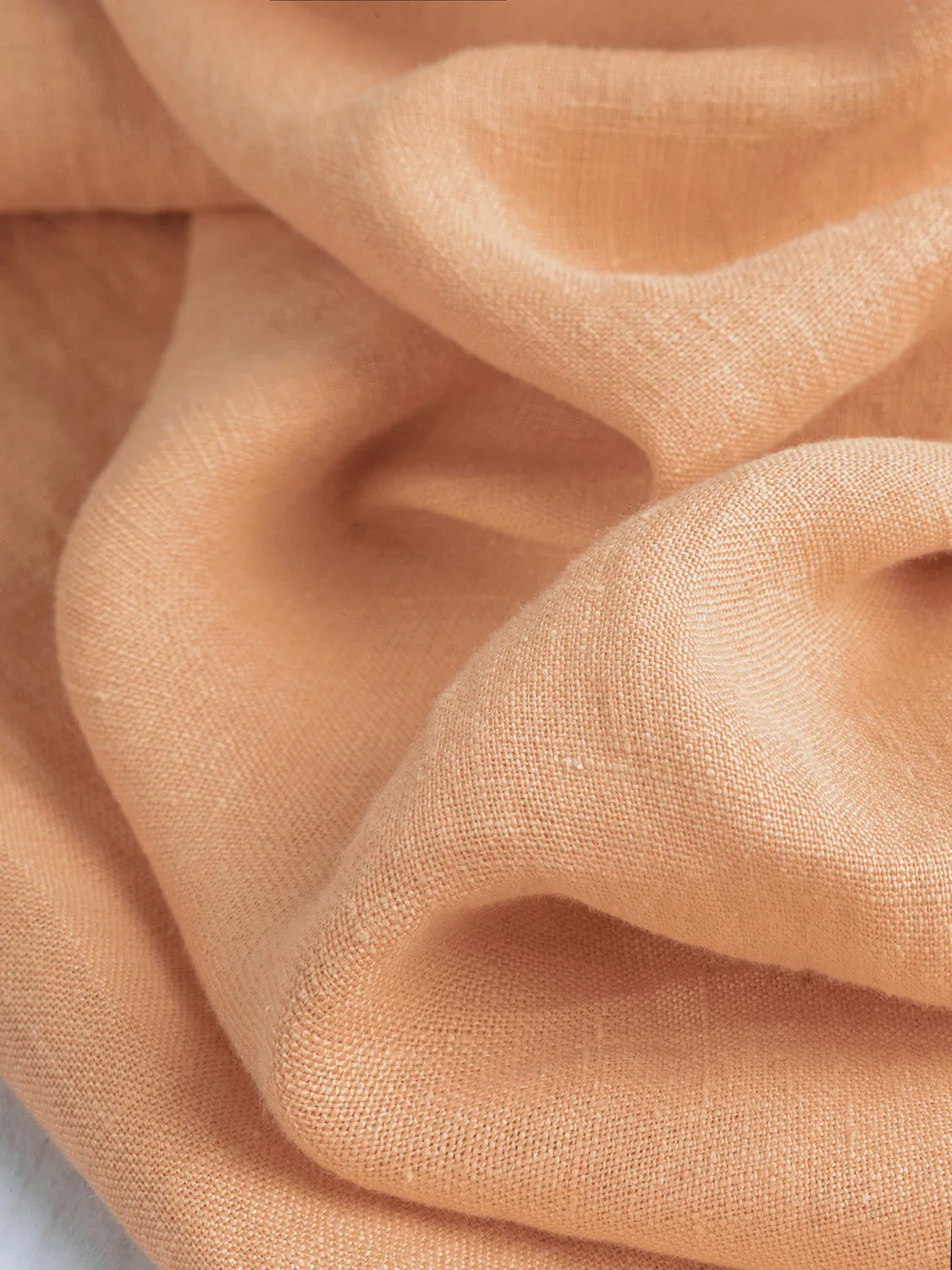 Midweight European Linen - Peach - Swatch