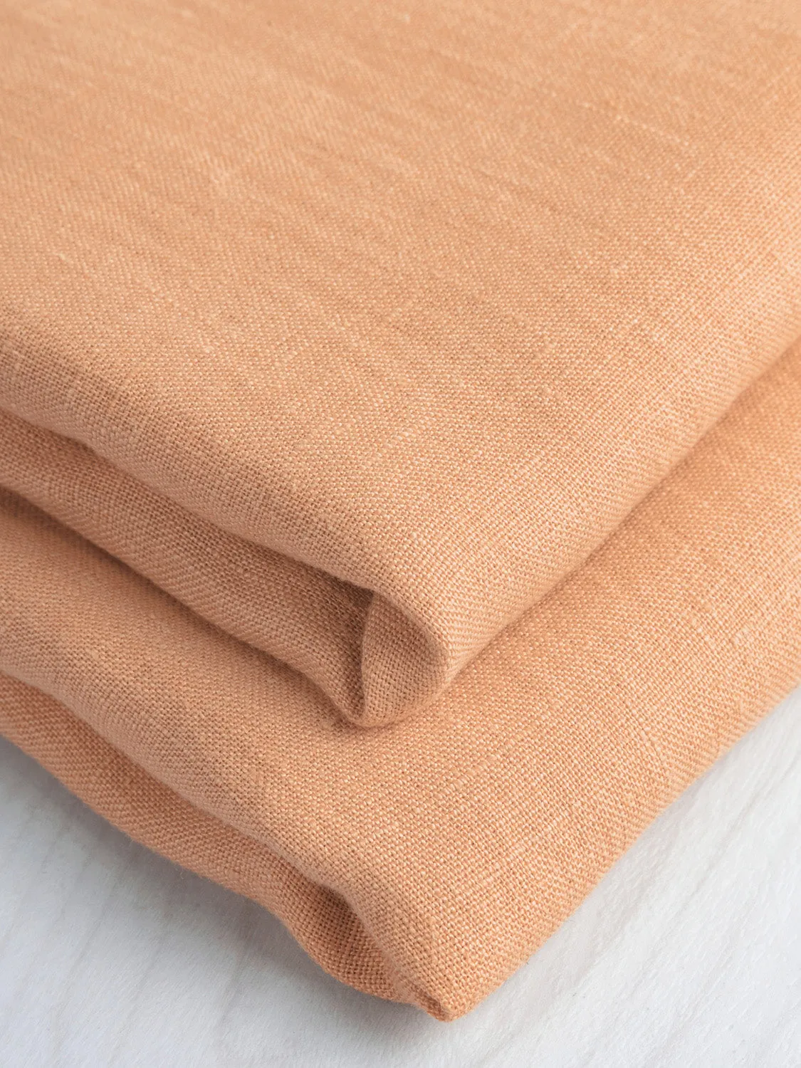 Midweight European Linen - Peach - Swatch